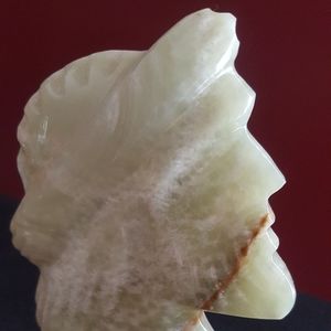 Carved handcrafted Jesus Christ natural stone Agat